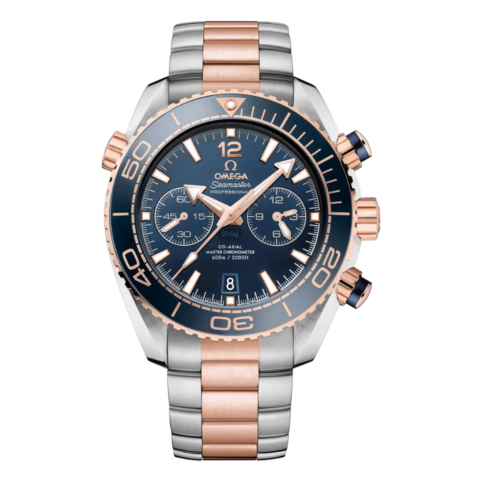 Omega Watch For Men - Seamaster Planet Ocean 600M Master Chronometer Chronograph, 40.5 mm, Two-Tone