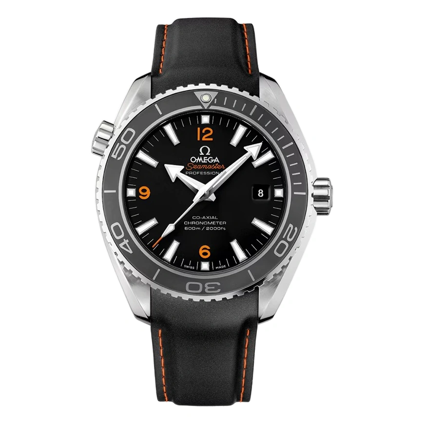 Omega Watch For Men - Seamaster Planet Ocean 600M, 45.5 mm, Steel on Rubber Strap - Ref. 232.32.46.21.01.005