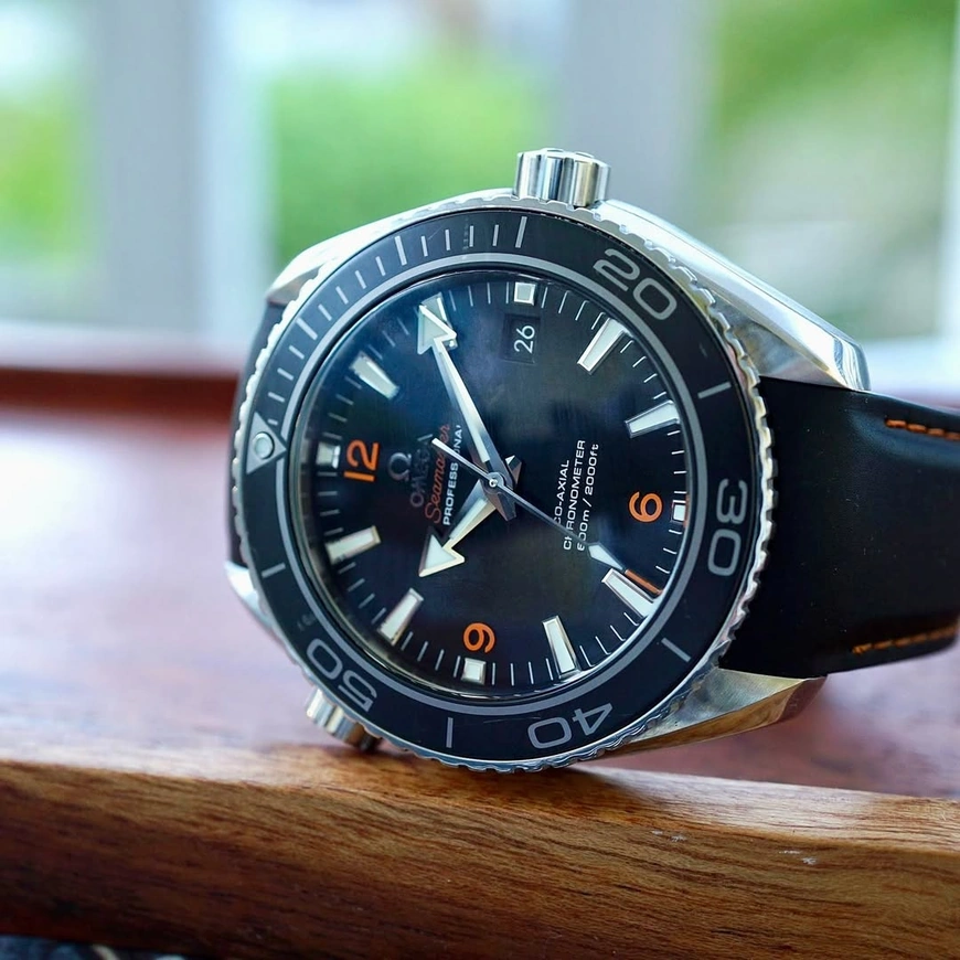 Omega Watch For Men - Seamaster Planet Ocean 600M, 45.5 mm, Steel on Rubber Strap - Ref. 232.32.46.21.01.005