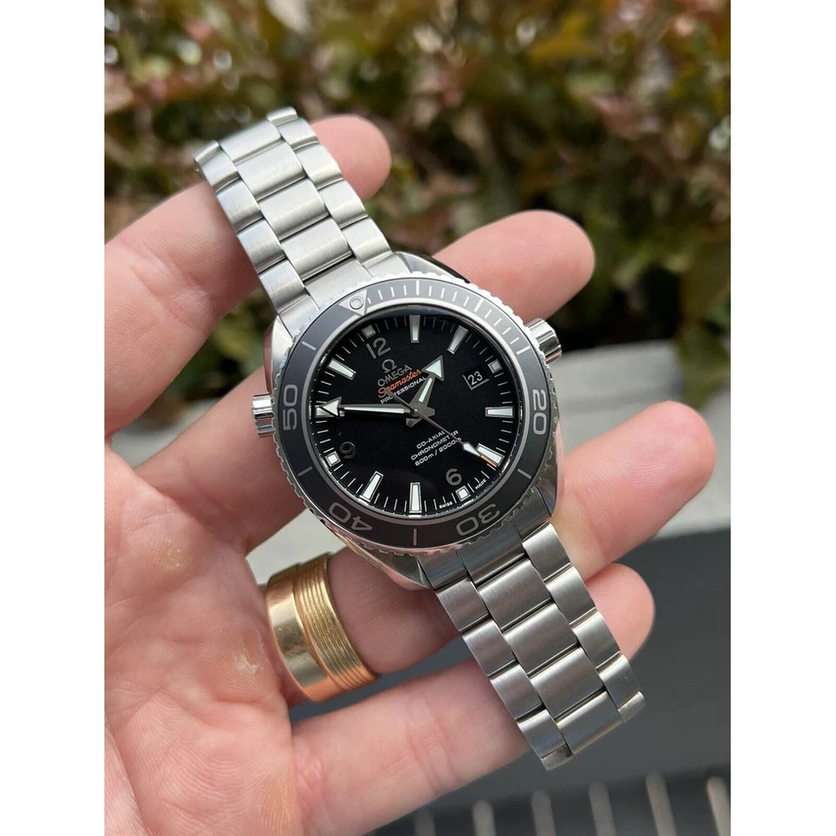 Omega Watch For Men - Seamaster Planet Ocean 600M, 45.5 mm, Steel on Steel, Black Dial - Ref. 232.30.46.21.01.001