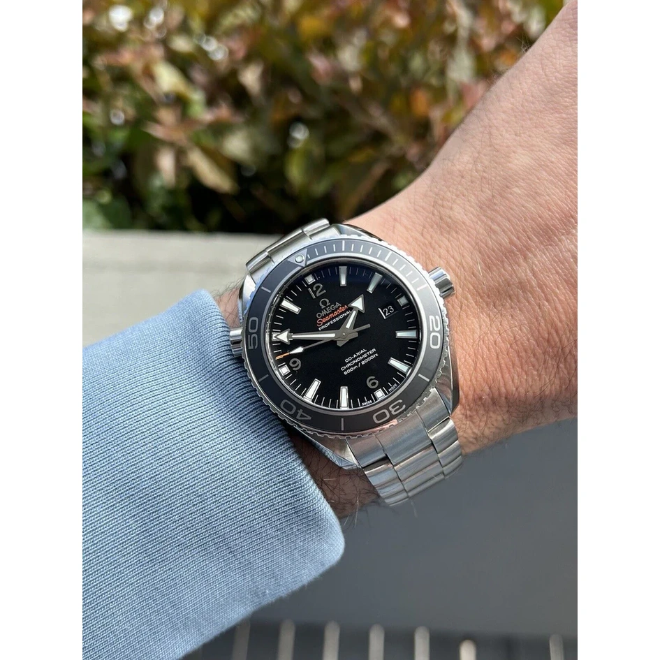 Omega Watch For Men - Seamaster Planet Ocean 600M, 45.5 mm, Steel on Steel, Black Dial - Ref. 232.30.46.21.01.001