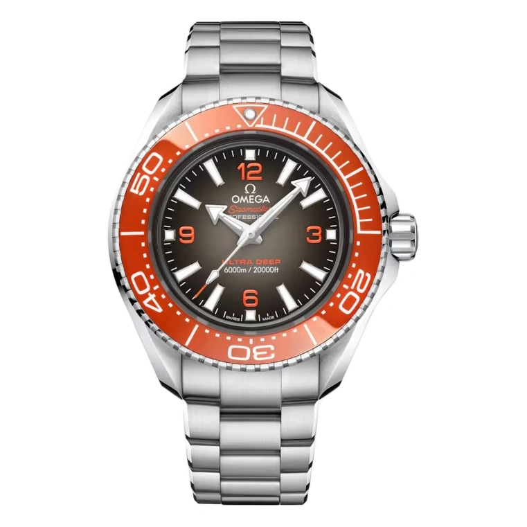 Omega Watch For Men - Seamaster Planet Ocean Ultra Deep 6000M, O-MEGASTEEL, Grey Dial - Ref. 215.30.46.21.06.001