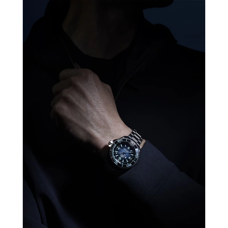 Omega Watch For Men - Seamaster Planet Ocean Ultra Deep 6000M, O-MEGASTEEL, Summer Blue - Ref. 215.30.46.21.03.002