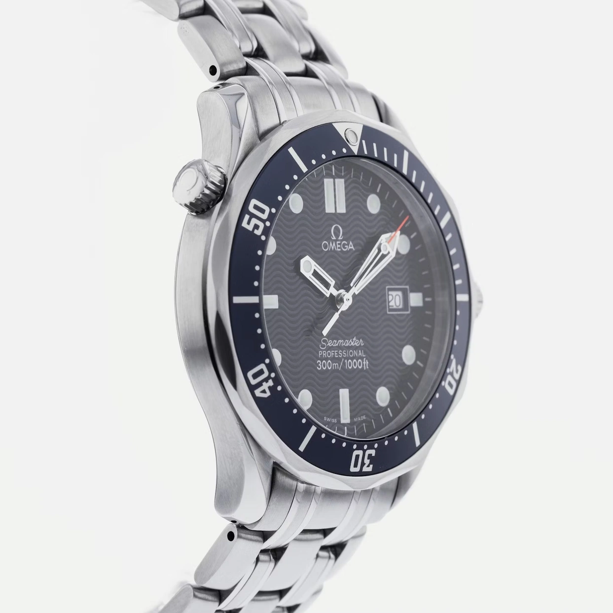Omega Watch For Men - Seamaster Professional Diver 300M Quartz, Blue Dial (James Bond) - Ref. 2541.80.00