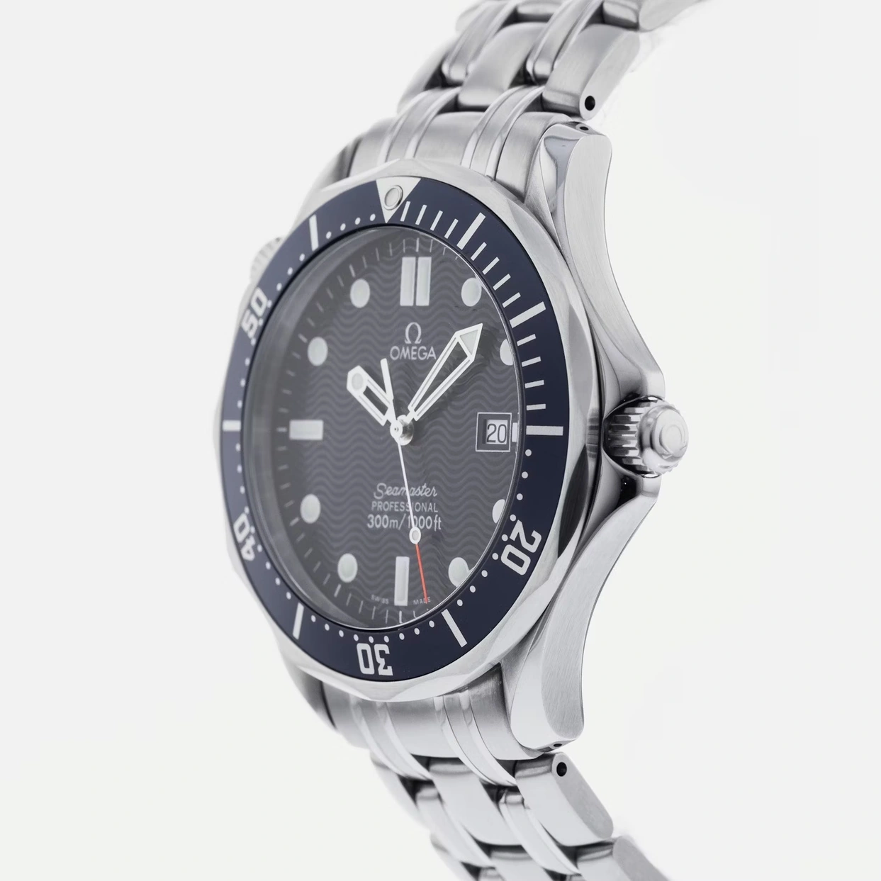 Omega Watch For Men - Seamaster Professional Diver 300M Quartz, Blue Dial (James Bond) - Ref. 2541.80.00