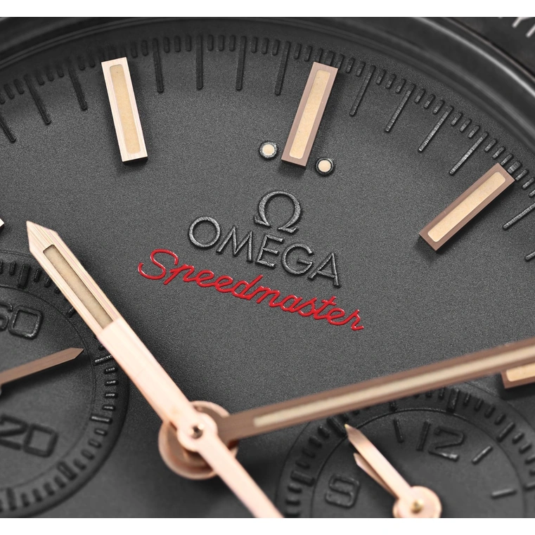 Omega Watch For Men - Speedmaster Dark Side of the Moon, 18K Sedna Gold, Grey Dial - Ref. 311.63.44.51.06.001