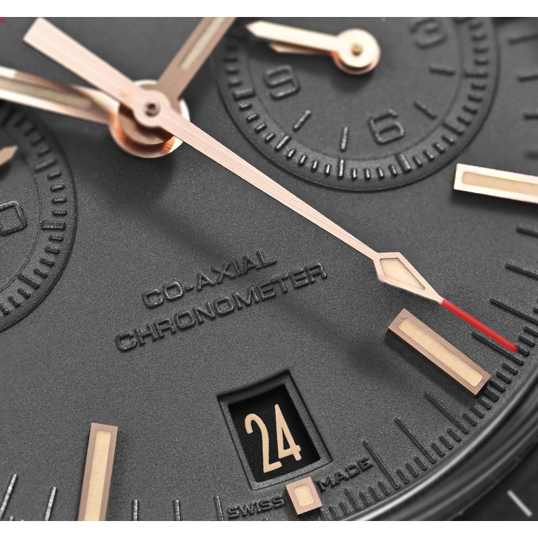 Omega Watch For Men - Speedmaster Dark Side of the Moon, 18K Sedna Gold, Grey Dial - Ref. 311.63.44.51.06.001