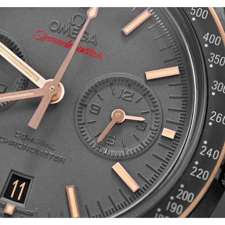 Omega Watch For Men - Speedmaster Dark Side of the Moon, 18K Sedna Gold, Grey Dial - Ref. 311.63.44.51.06.001