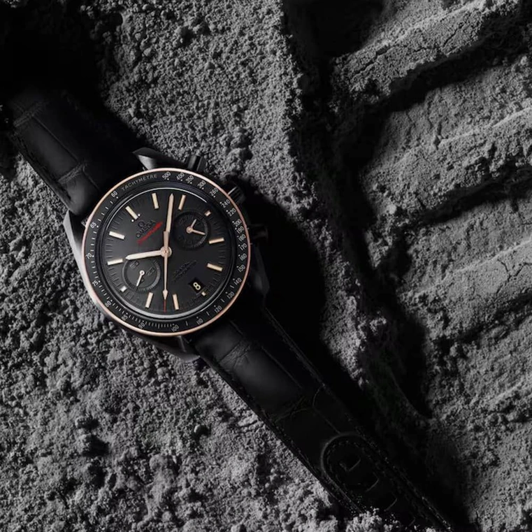 Omega Watch For Men - Speedmaster Dark Side of the Moon, 18K Sedna Gold, Grey Dial - Ref. 311.63.44.51.06.001