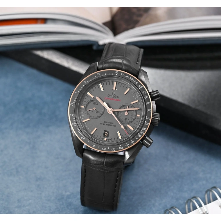 Omega Watch For Men - Speedmaster Dark Side of the Moon, 18K Sedna Gold, Grey Dial - Ref. 311.63.44.51.06.001