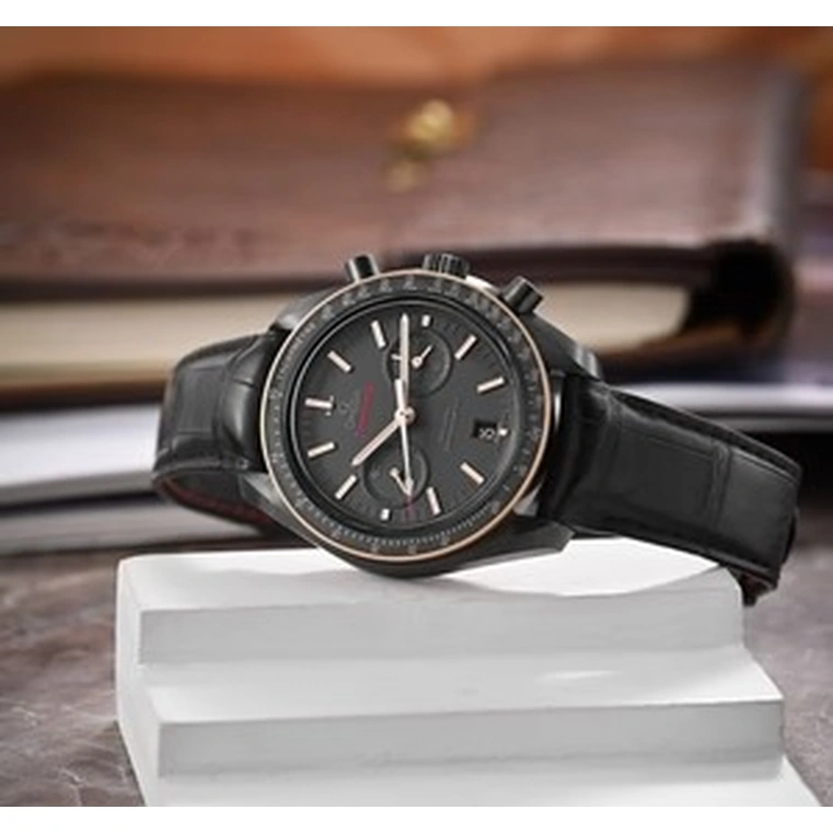 Omega Watch For Men - Speedmaster Dark Side of the Moon, 18K Sedna Gold, Grey Dial - Ref. 311.63.44.51.06.001