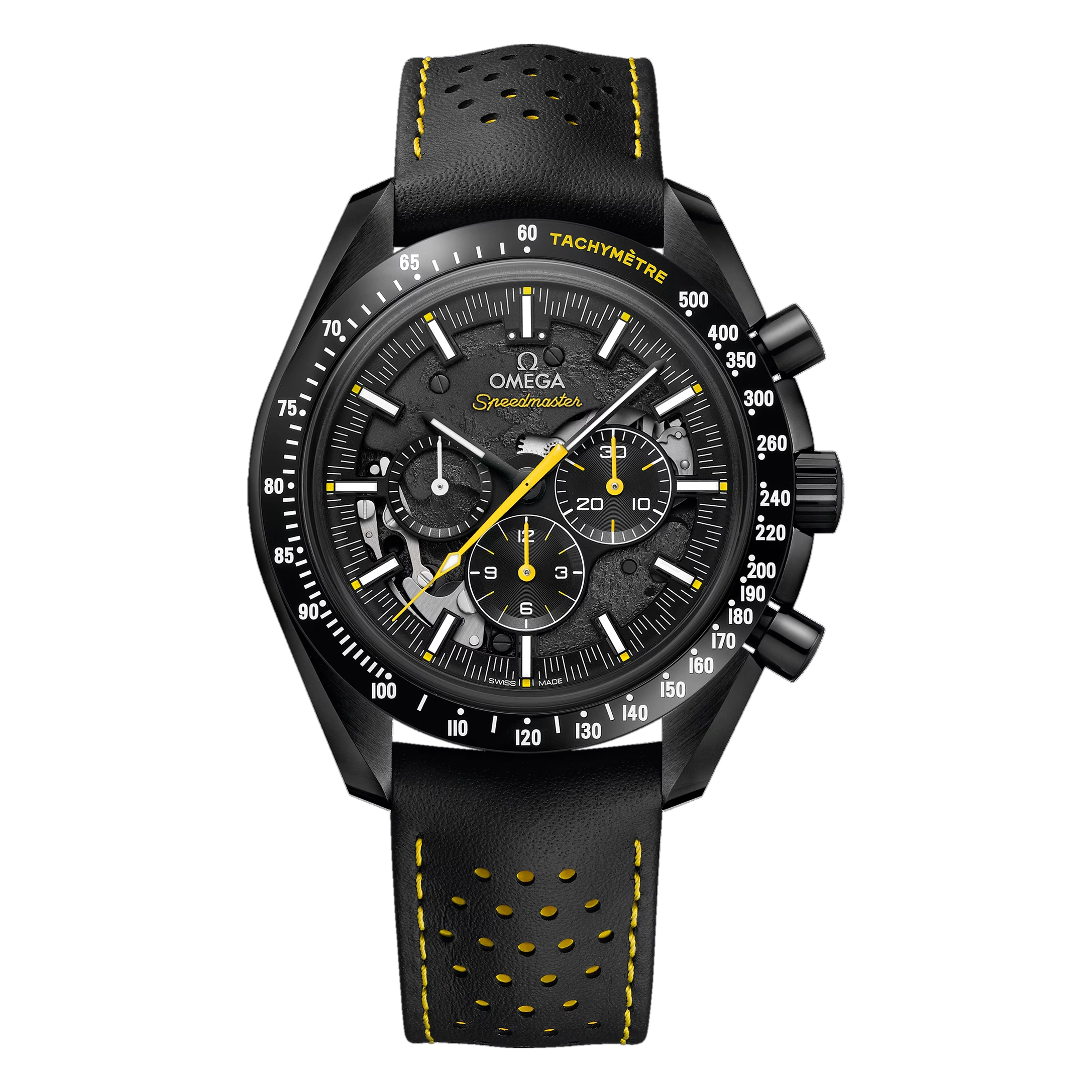Omega Watch For Men - Speedmaster Dark Side of the Moon, Black Ceramic, Black Dial - Ref. 311.92.44.30.01.001