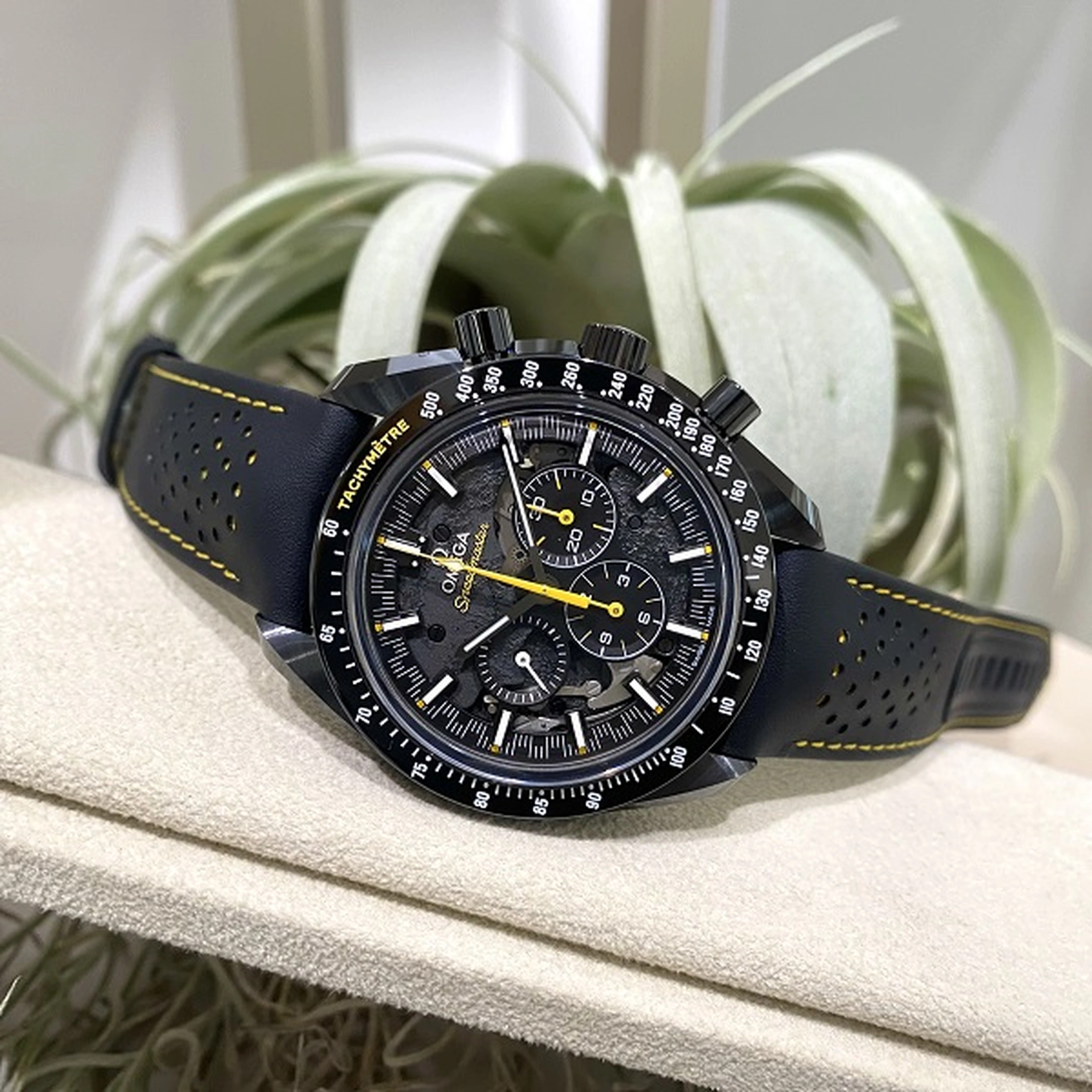 Omega Watch For Men - Speedmaster Dark Side of the Moon, Black Ceramic, Black Dial - Ref. 311.92.44.30.01.001
