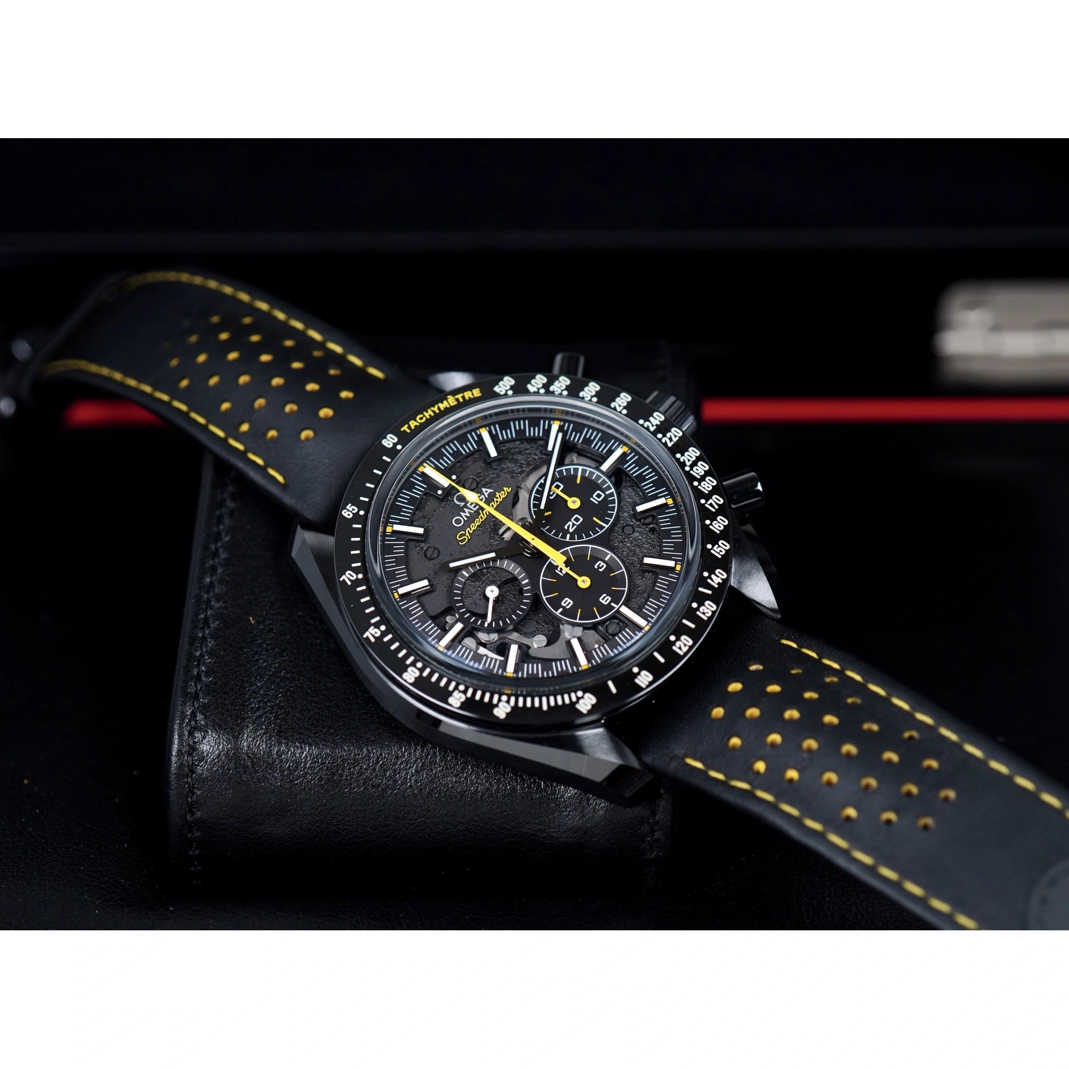 Omega Watch For Men - Speedmaster Dark Side of the Moon, Black Ceramic, Black Dial - Ref. 311.92.44.30.01.001