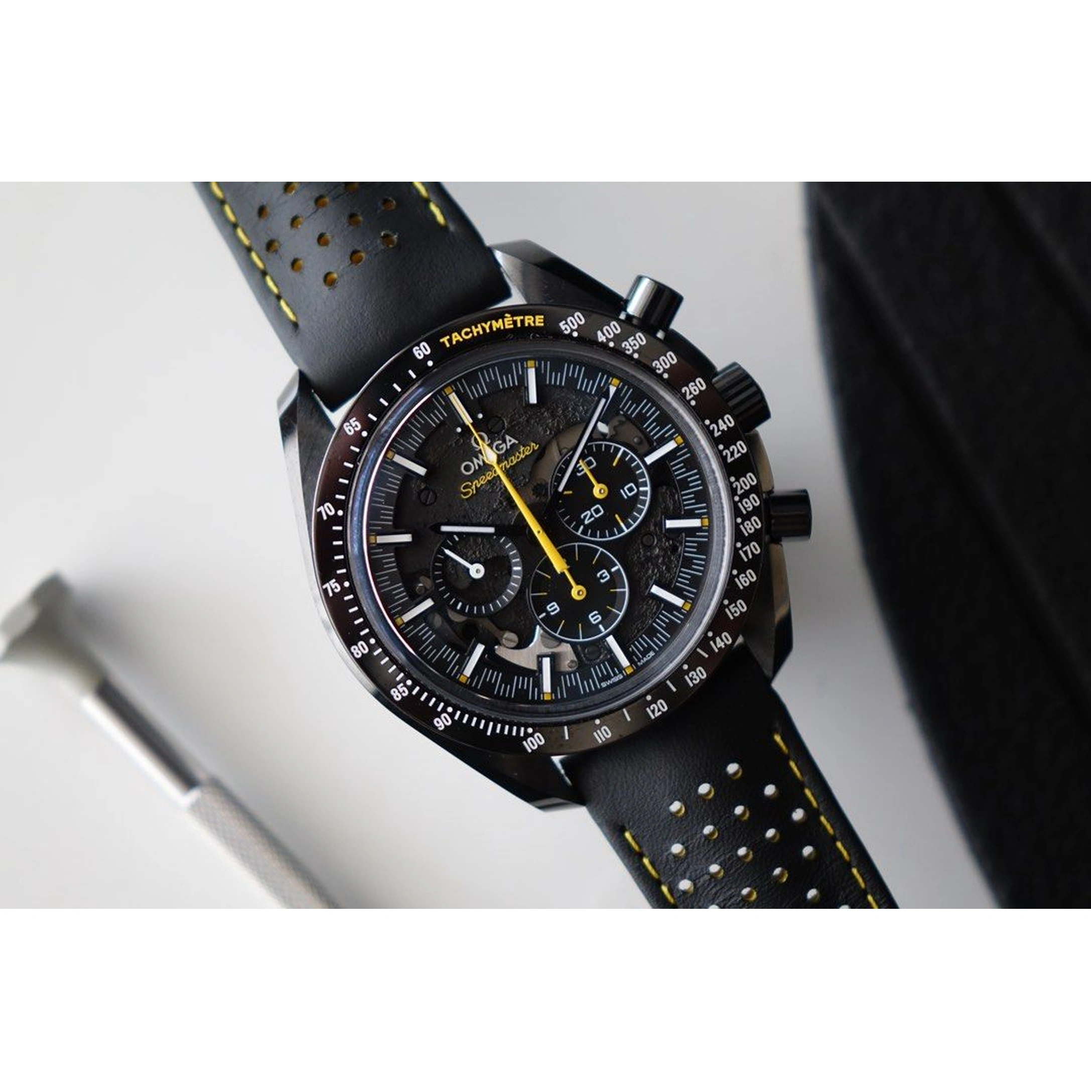 Omega Watch For Men - Speedmaster Dark Side of the Moon, Black Ceramic, Black Dial - Ref. 311.92.44.30.01.001
