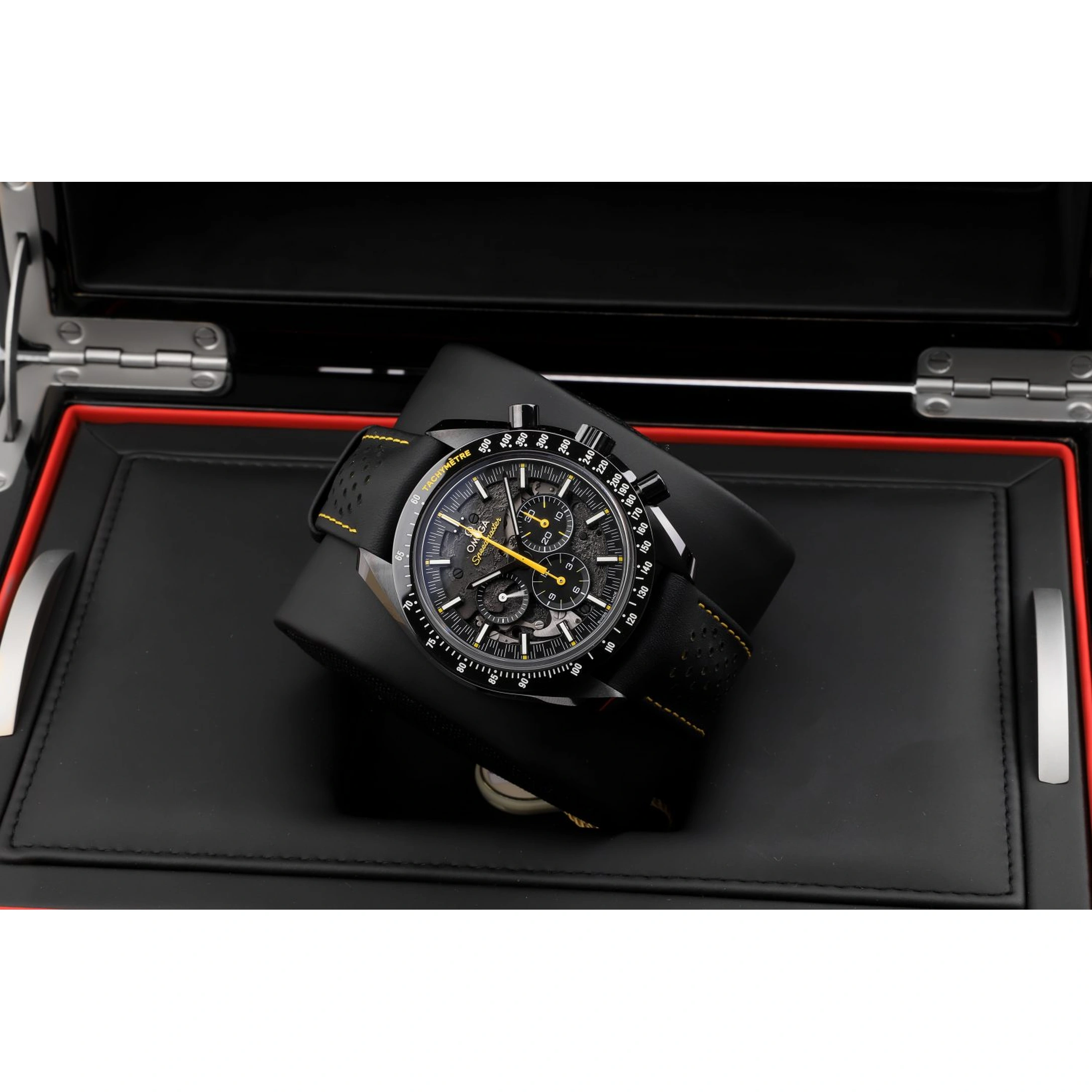 Omega Watch For Men - Speedmaster Dark Side of the Moon, Black Ceramic, Black Dial - Ref. 311.92.44.30.01.001