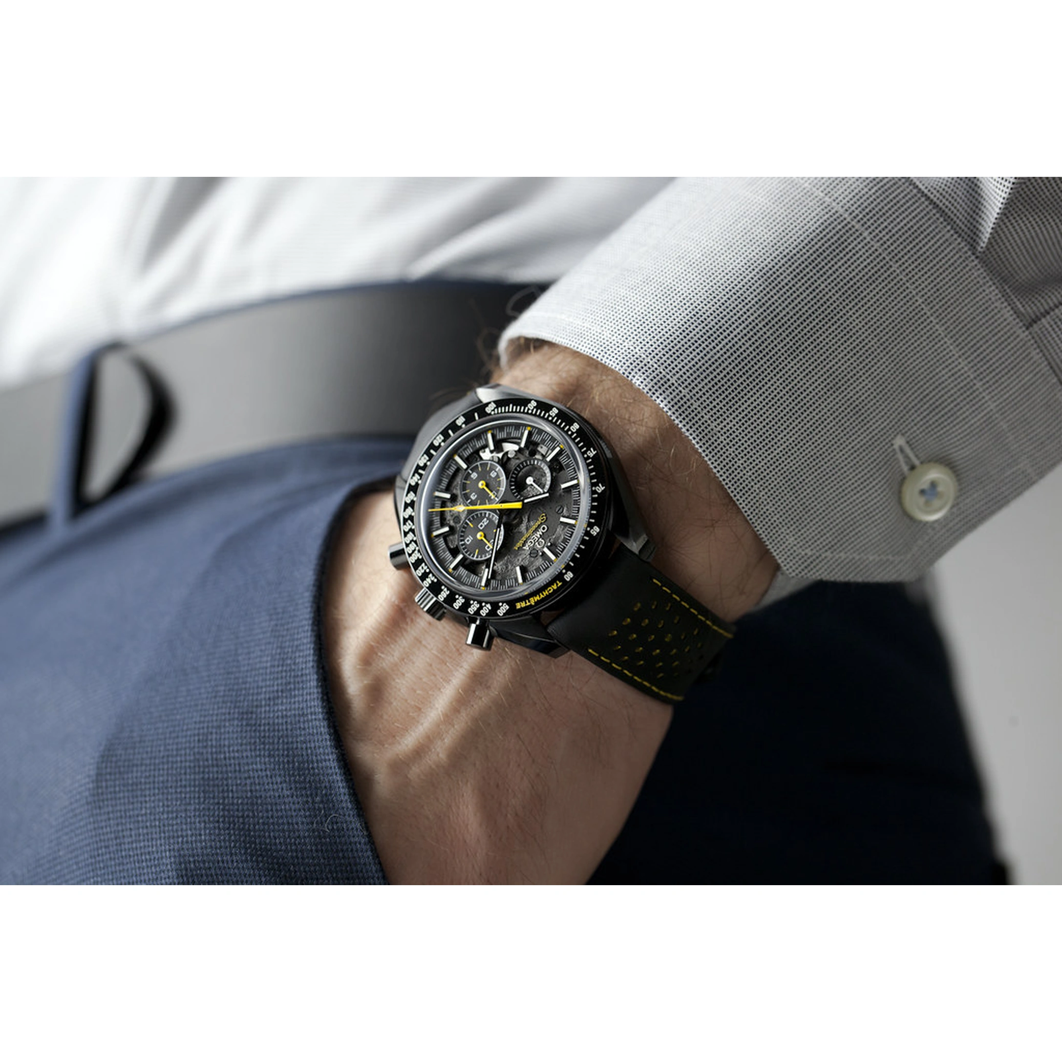 Omega Watch For Men - Speedmaster Dark Side of the Moon, Black Ceramic, Black Dial - Ref. 311.92.44.30.01.001