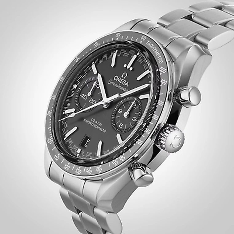 Omega Watch For Men - Speedmaster Racing, 44.25 mm, Steel, Black Dial - Ref. 329.30.44.51.01.001