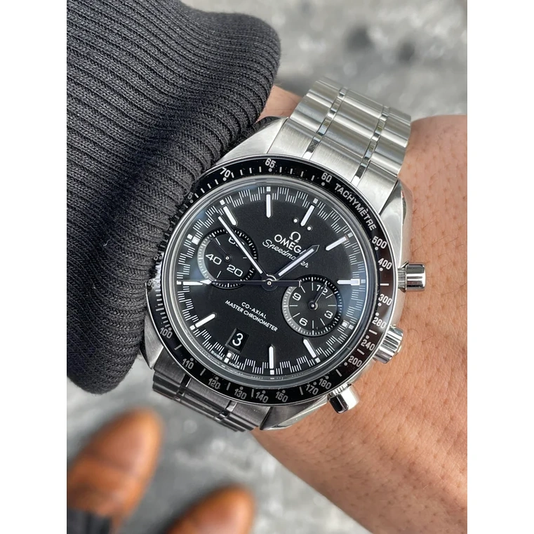 Omega Watch For Men - Speedmaster Racing, 44.25 mm, Steel, Black Dial - Ref. 329.30.44.51.01.001