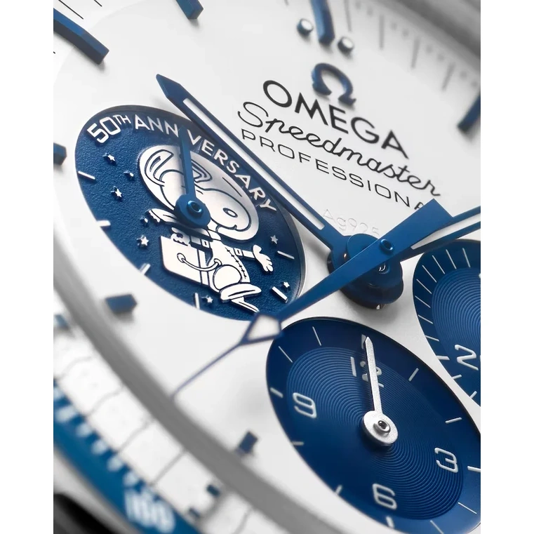 Omega Watch For Men - Speedmaster Silver Snoopy Award 50th Anniversary - Ref. 310.32.42.50.02.001