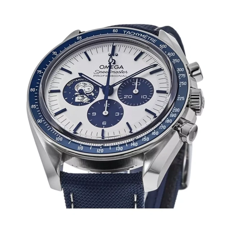 Omega Watch For Men - Speedmaster Silver Snoopy Award 50th Anniversary - Ref. 310.32.42.50.02.001
