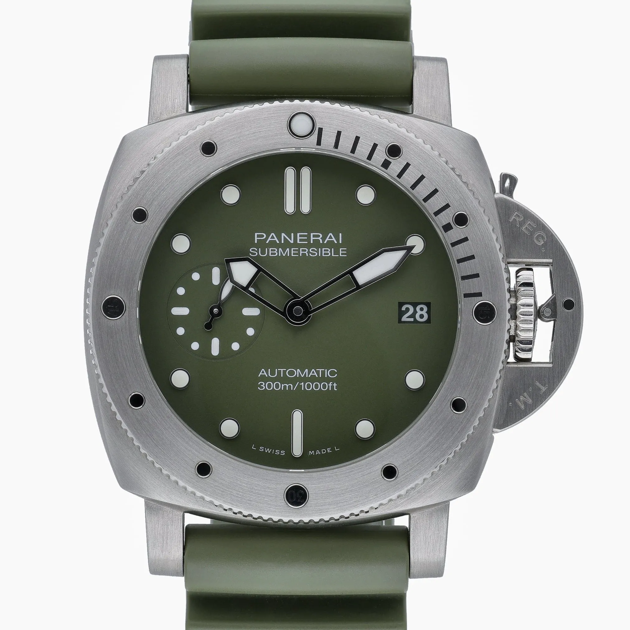 Panerai Wacth For Men - Submersible Verde Militare, 42 mm
