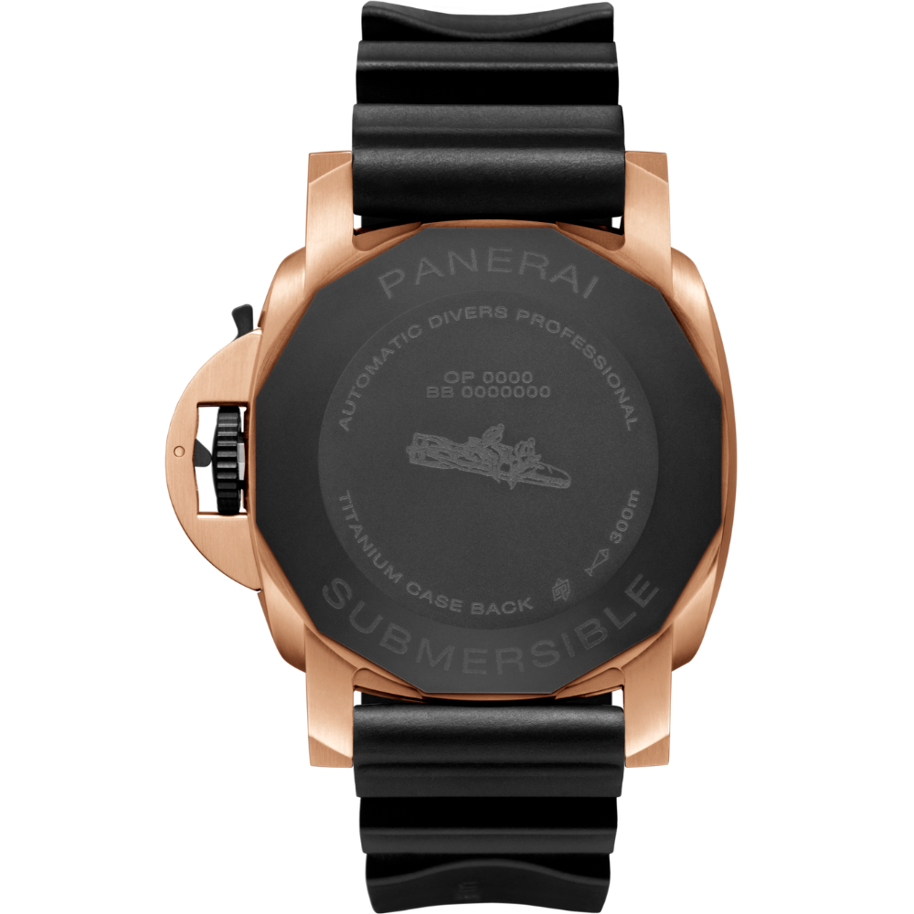 Panerai Watch For Men -  Submersible, 38 mm, Brushed Goldtech