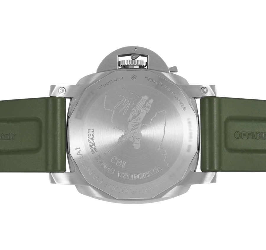 Panerai Watch For Men - Luminor 1950 44 3 Days GMT Automatic Stainless Steel Mahendra Singh Dhoni Edition