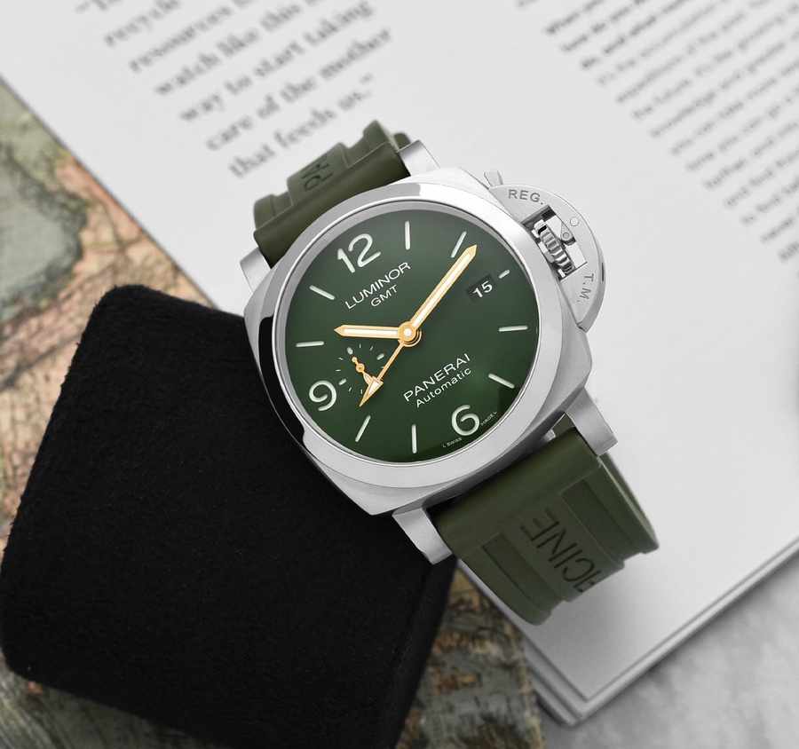 Panerai Watch For Men - Luminor 1950 44 3 Days GMT Automatic Stainless Steel Mahendra Singh Dhoni Edition