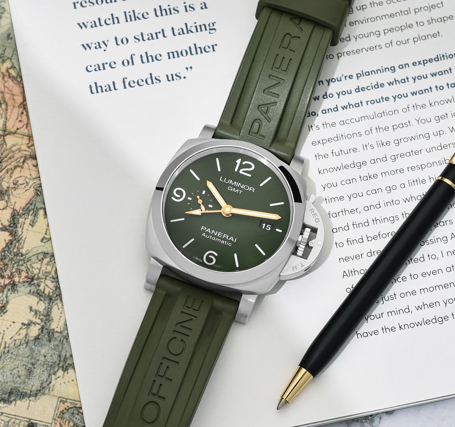 Panerai Watch For Men - Luminor 1950 44 3 Days GMT Automatic Stainless Steel Mahendra Singh Dhoni Edition