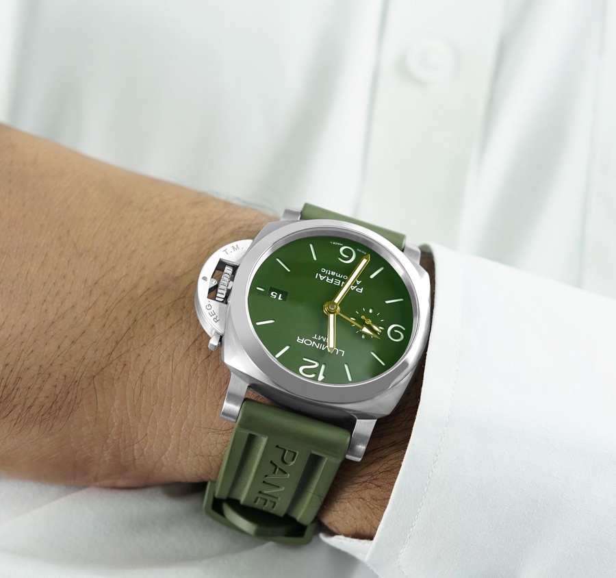 Panerai Watch For Men - Luminor 1950 44 3 Days GMT Automatic Stainless Steel Mahendra Singh Dhoni Edition