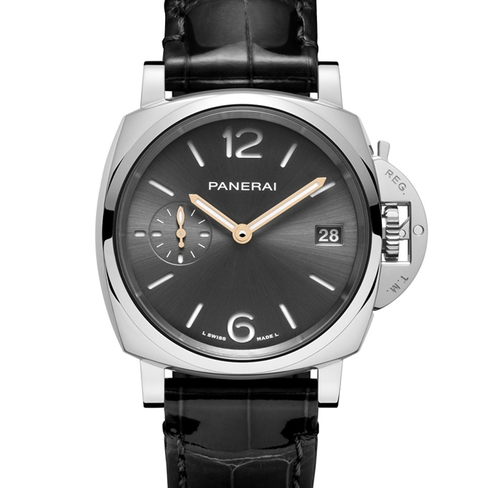 Panerai Watch For Men - Luminor Due, 38 mm, Anthracite Dial