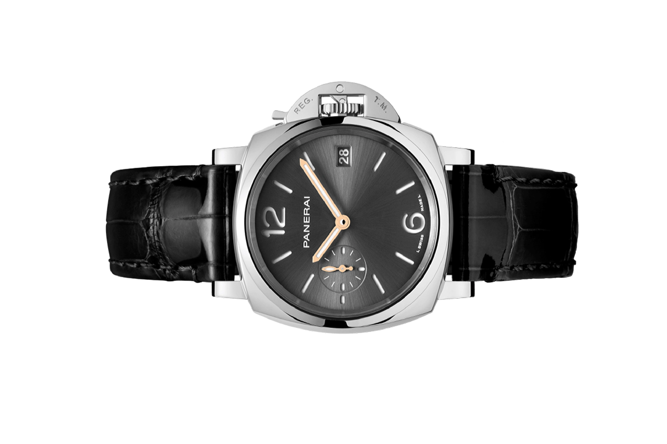 Panerai Watch For Men - Luminor Due, 38 mm, Anthracite Dial
