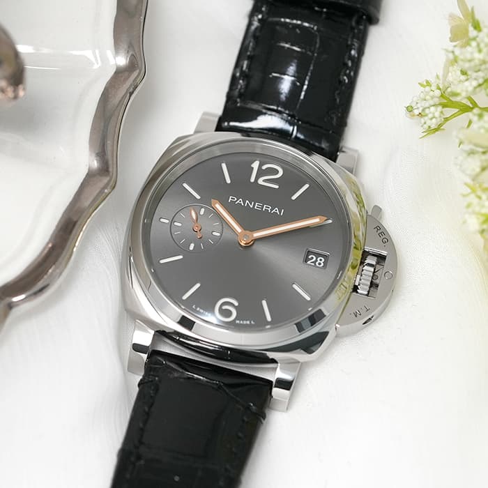 Panerai Watch For Men - Luminor Due, 38 mm, Anthracite Dial
