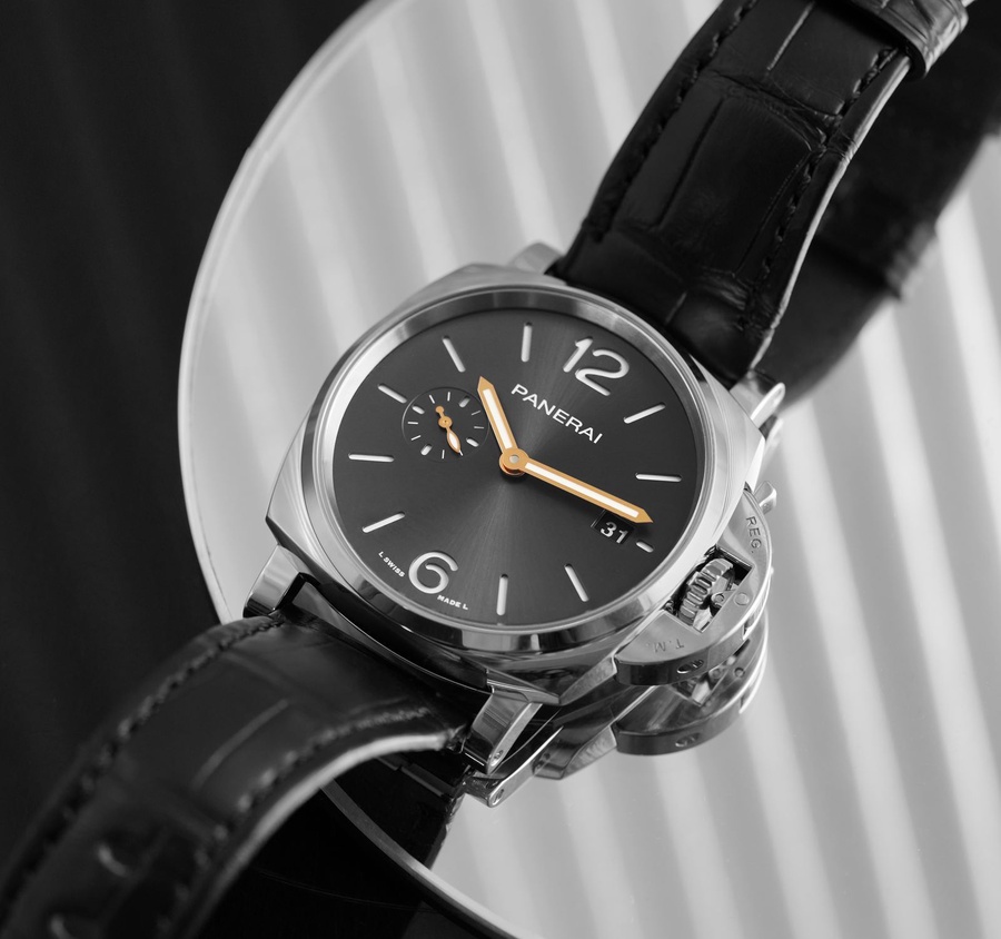 Panerai Watch For Men - Luminor Due, 38 mm, Anthracite Dial