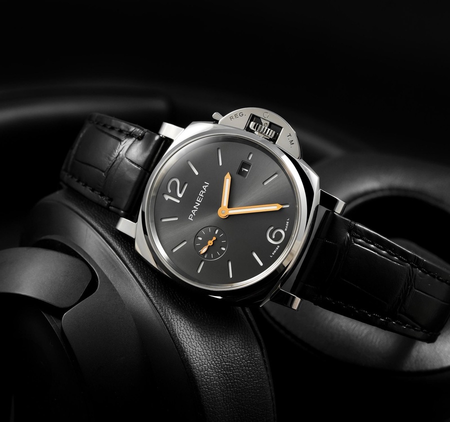 Panerai Watch For Men - Luminor Due, 38 mm, Anthracite Dial