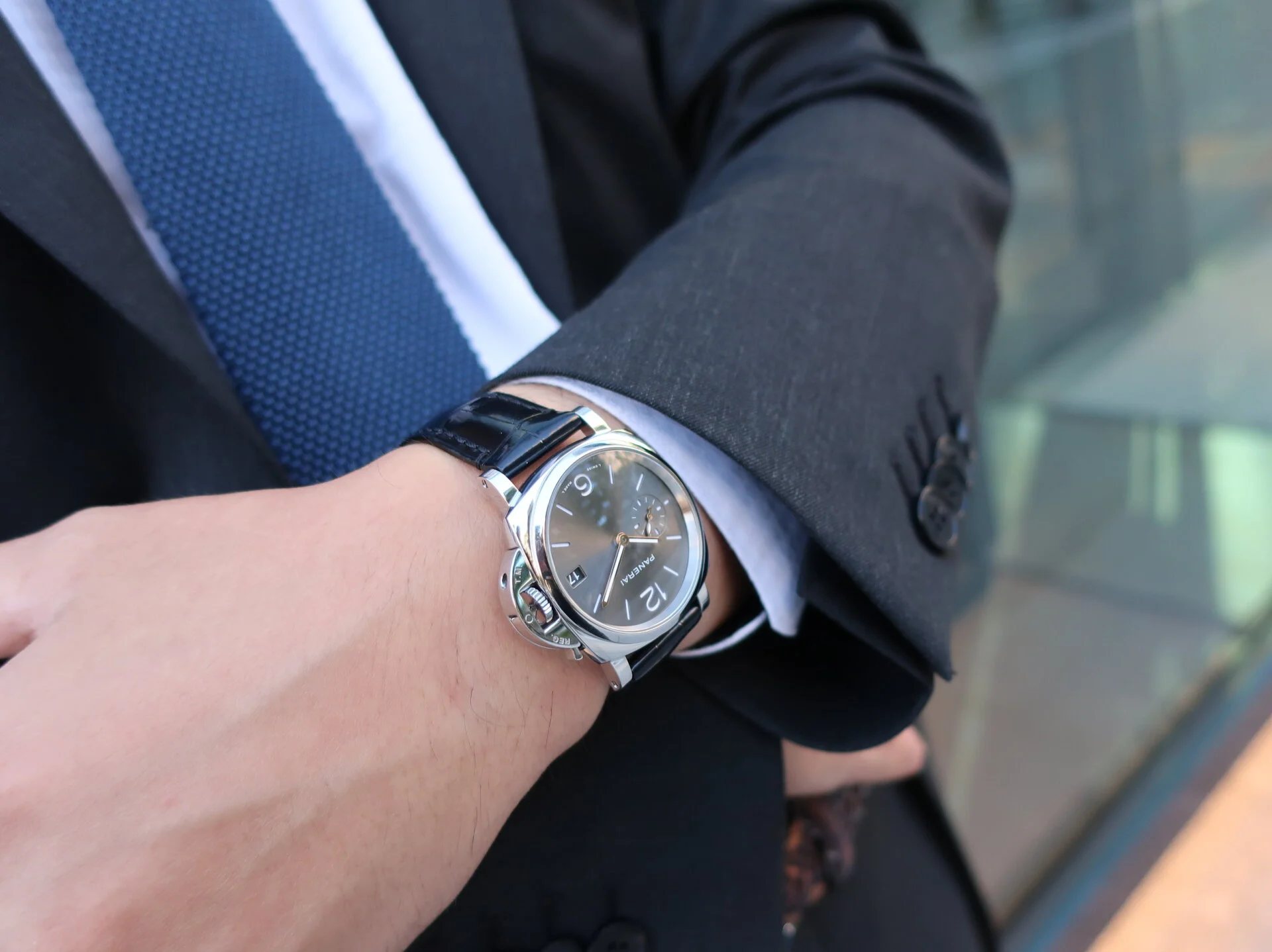 Panerai Watch For Men - Luminor Due, 38 mm, Anthracite Dial
