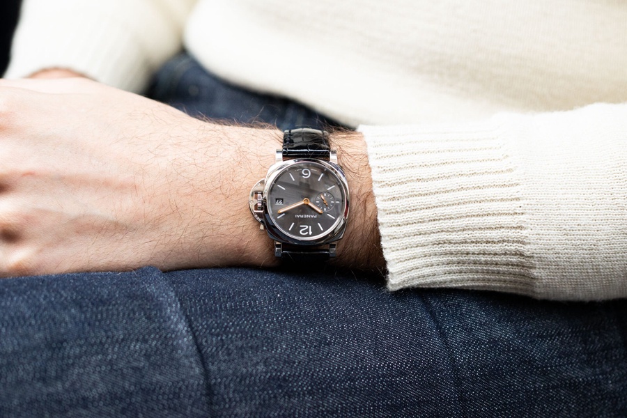 Panerai Watch For Men - Luminor Due, 38 mm, Anthracite Dial