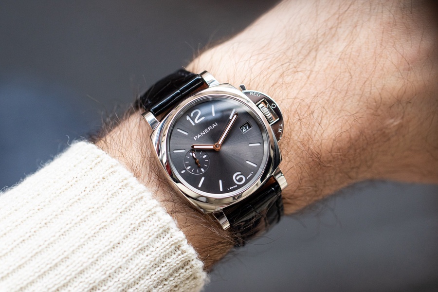 Panerai Watch For Men - Luminor Due, 38 mm, Anthracite Dial