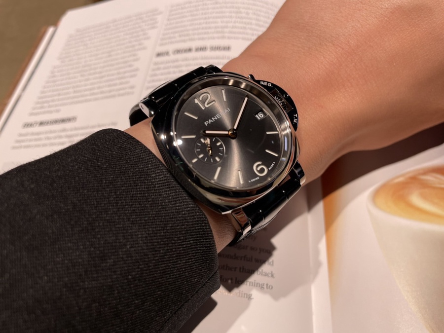 Panerai Watch For Men - Luminor Due, 38 mm, Anthracite Dial