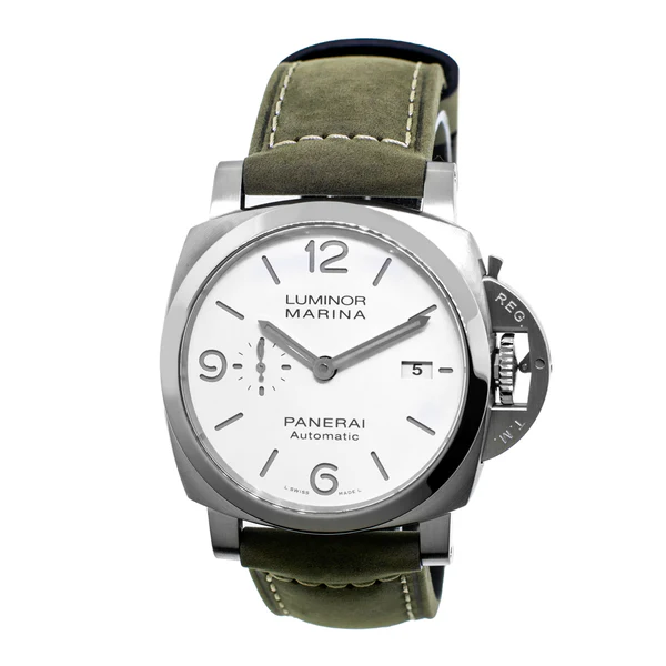Panerai Watch For Men - Luminor Marina, 44 mm, Steel, White Dial