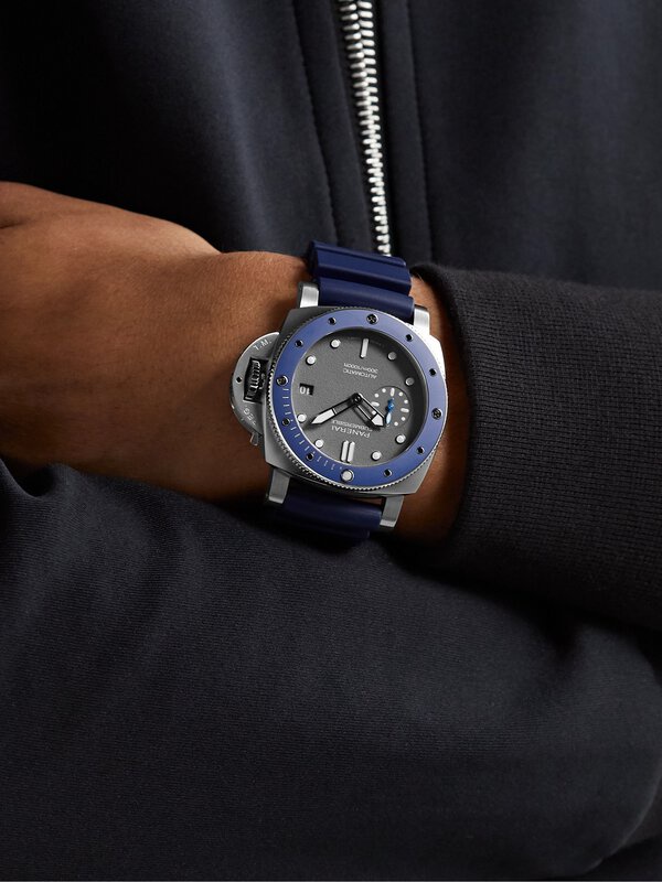 Panerai Watch For Men - Luminor Submersible 42 Automatic Blue Ceramic