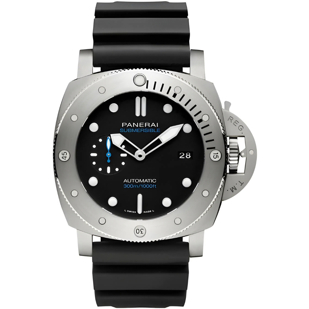Panerai Watch For Men - Luminor Submersible Automatic, 47 mm, Blue Dial
