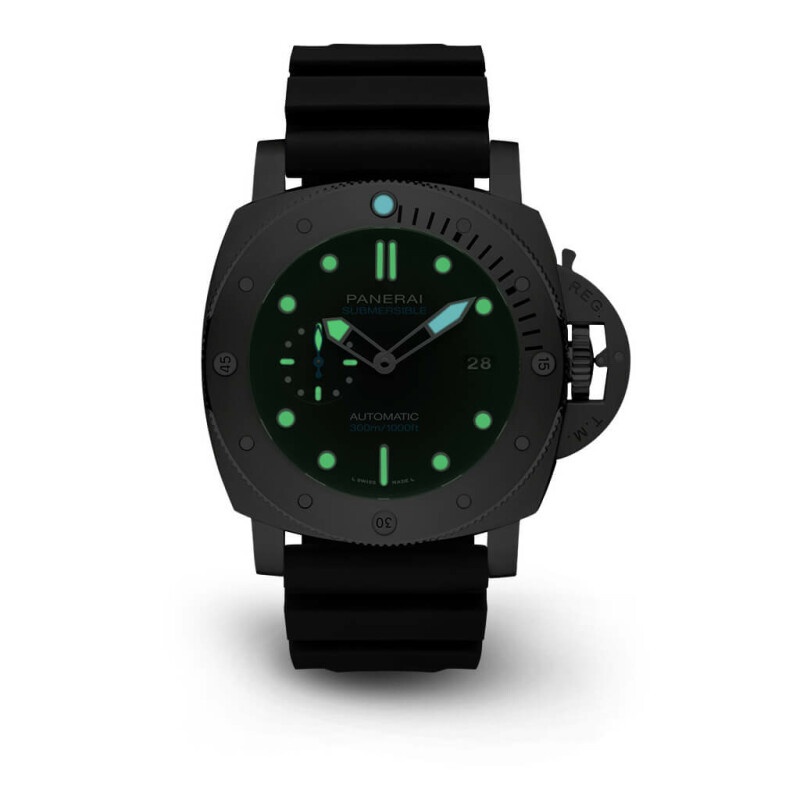 Panerai Watch For Men - Luminor Submersible Automatic, 47 mm, Blue Dial