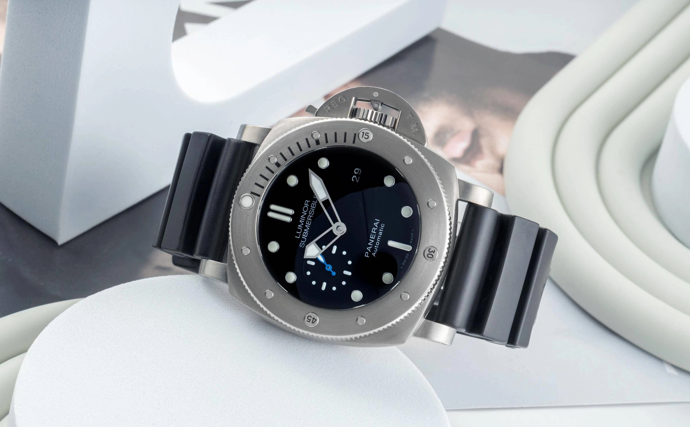 Panerai Watch For Men - Luminor Submersible, 47 mm, Titanium