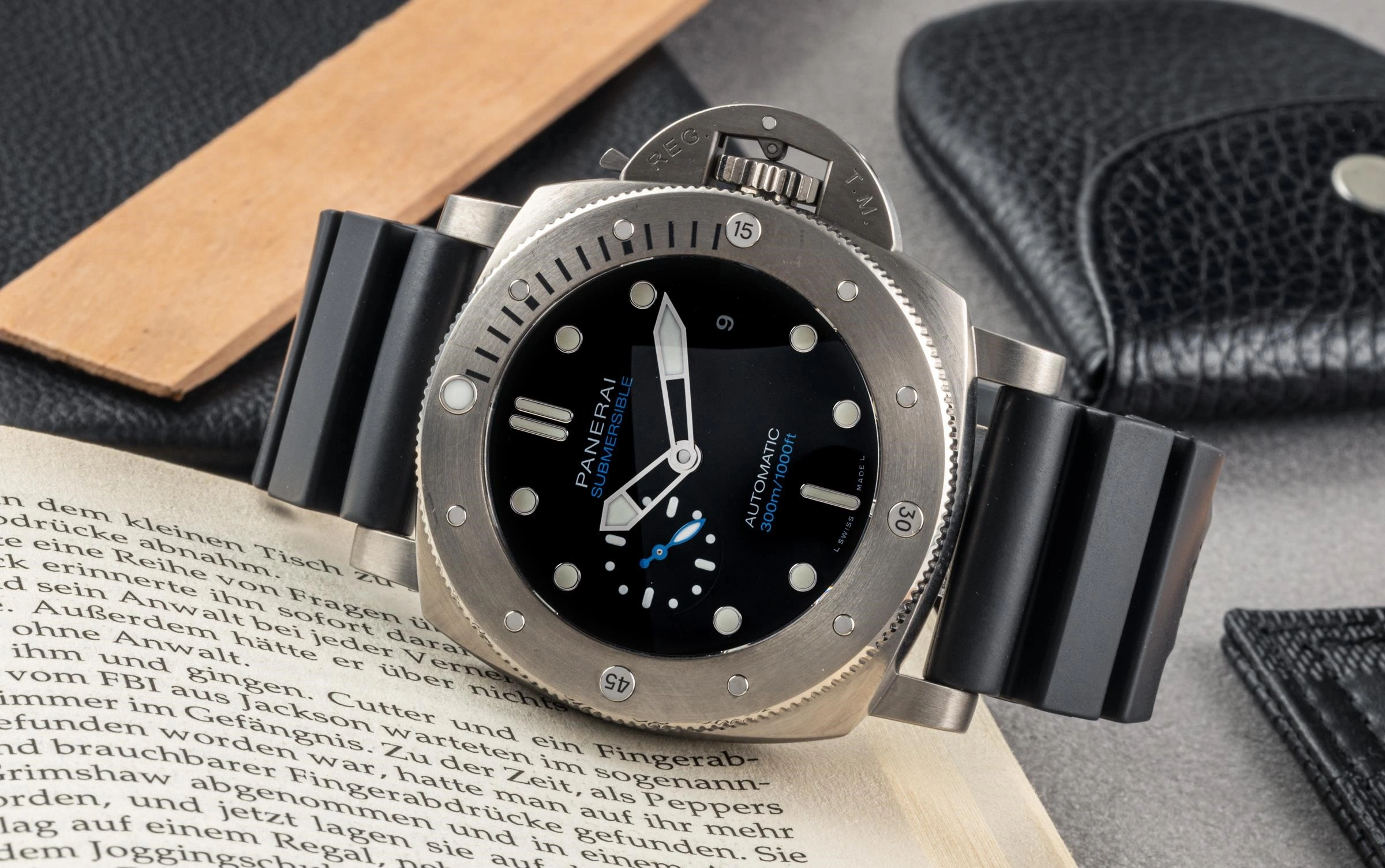 Panerai Watch For Men - Luminor Submersible, 47 mm, Titanium