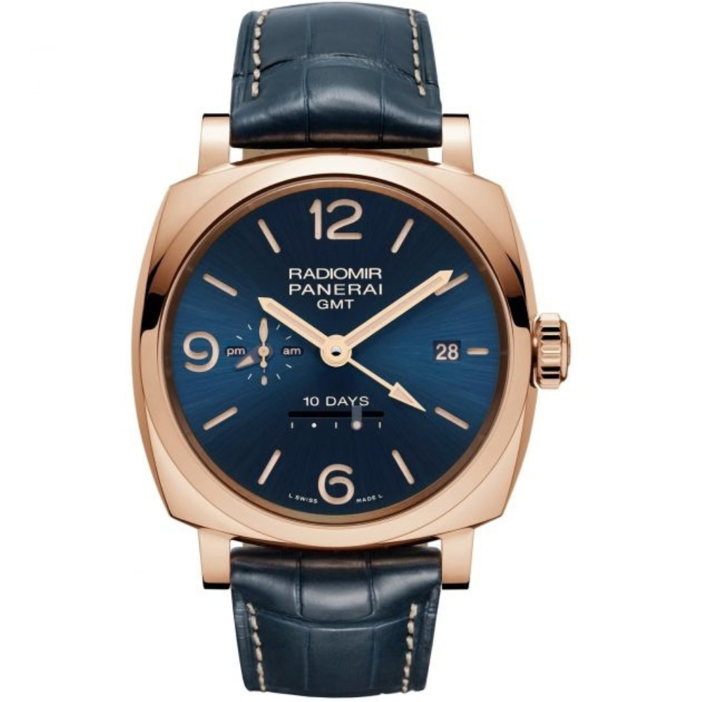 Panerai Watch For Men - Radiomir 1940 10 Days GMT Oro Rosso Boutique Blue