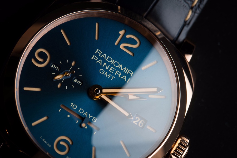 Panerai Watch For Men - Radiomir 1940 10 Days GMT Oro Rosso Boutique Blue