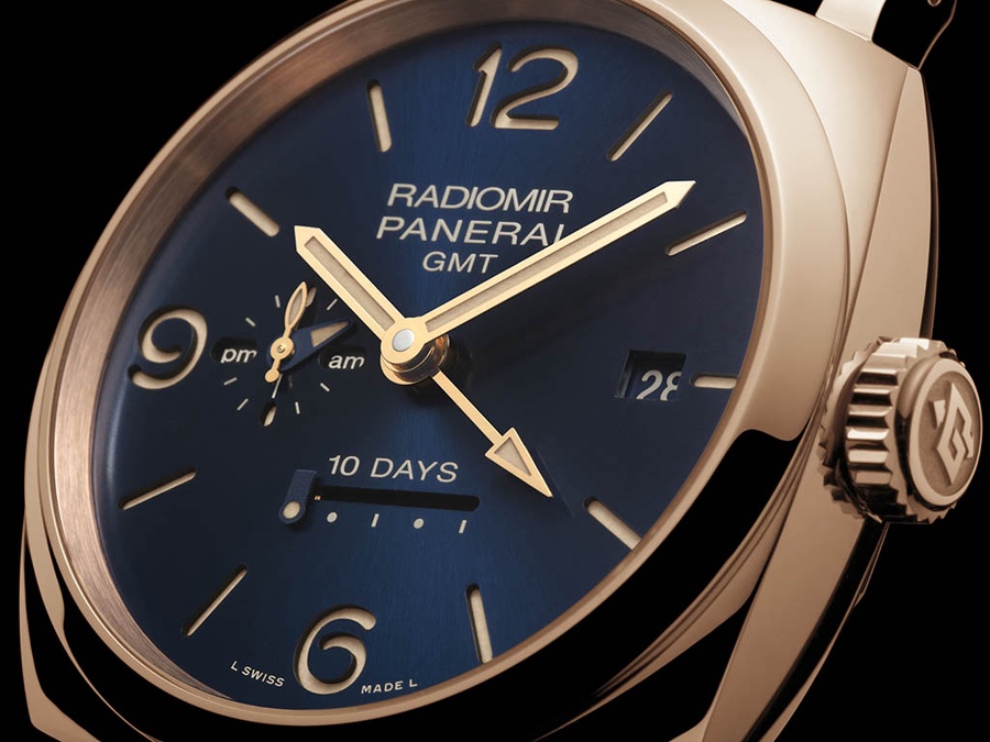 Panerai Watch For Men - Radiomir 1940 10 Days GMT Oro Rosso Boutique Blue
