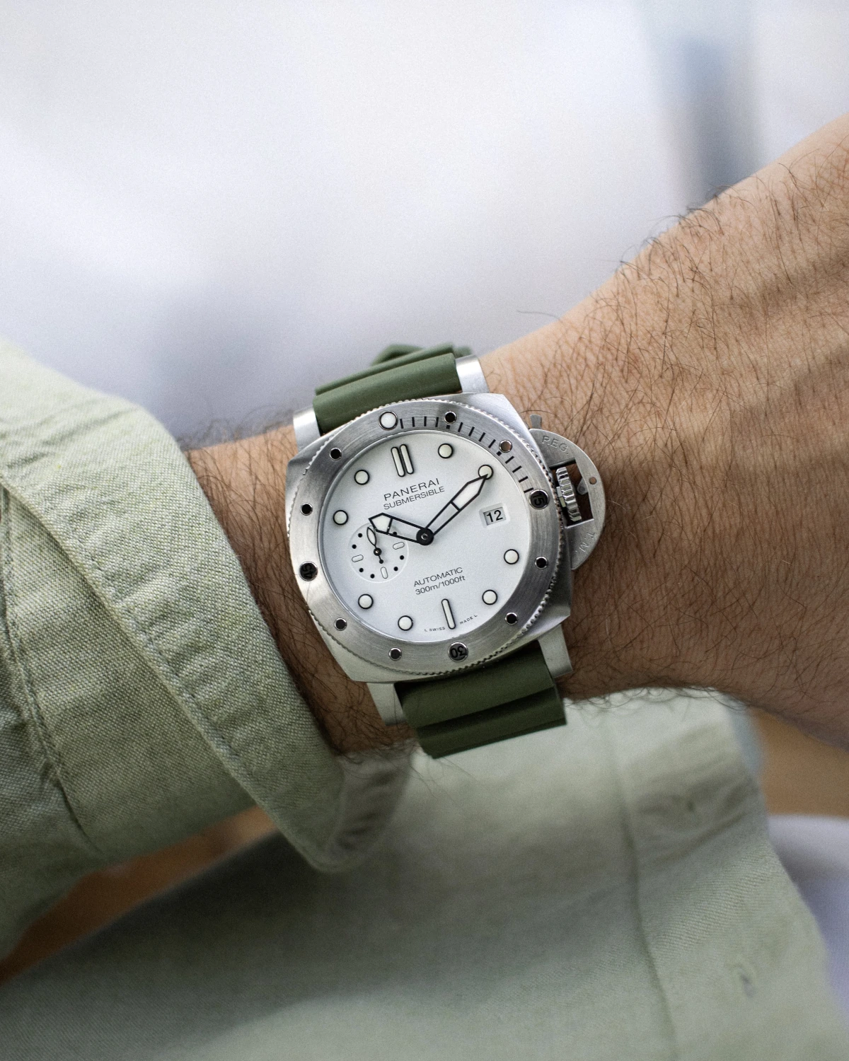 Panerai Watch For Men - Submersible QuarantaQuattro Bianco, 44 mm